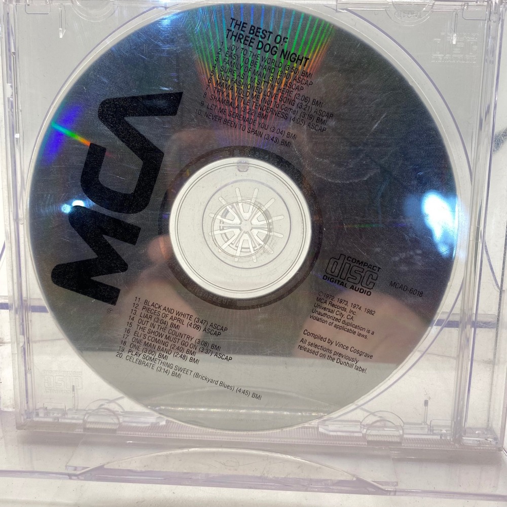 The‎ Best of Three Dog Night CD Greatest Hits MCA Records MCAD-6018 Classic Rock